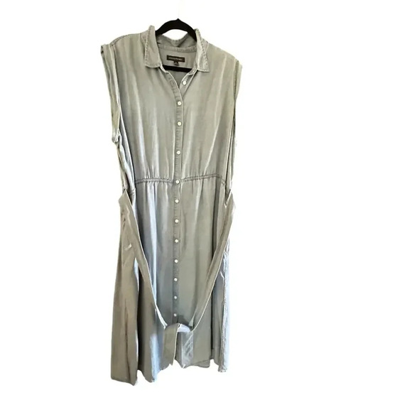 Banana Republic Button-Down Midi Casual Shirt Dress Size XL - Picture 5 of 6